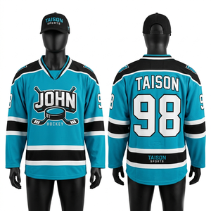 Jersey de Hockey sobre Hielo de Malla de Poliéster Premium de 260 GSM, Diseño de Paneles en Gris, Negro y Rojo, Bordado Tackle Twill, Logotipo Personalizado - Product Image 5