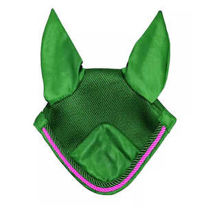 Nouveau style 2026 – Voiles anti-mouches tricotés couleur unie pour chevaux – Bonnets équestres à oreilles de cheval – Vente chaude - Product Image 5