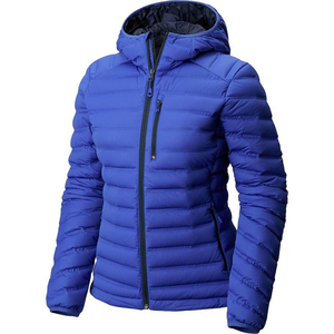 Chaqueta Acolchada con Capucha para Mujer, a la Moda, de Manga Larga, Abrigo de Invierno Cálido de Poliéster, Color Sólido, Cierre de Cremallera - Product Image 5