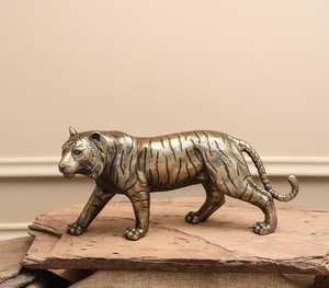 L 32.4 x B 11.4 x H 50.8 cm Tiger Sculpture Animal <b>Figure</b> Traditional Decor Tabletop Living Room Art Piece 1PC - Product Image 2