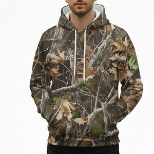 Sweat à capuche de haute qualité en coton mélangé lourd, séchage rapide, antimicrobien, camouflage, pour la chasse en plein air, pour hommes - Product Image 1