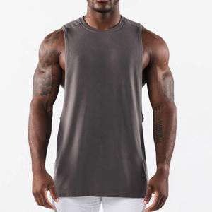 Camiseta sin mangas de alta calidad OEM, transpirable, para gimnasio, para hombre. - Product Image 1