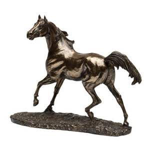 Escultura de caballo de aluminio fundido, majestuoso gallo galopante, estatua equina metálica, pieza central artística para decoración de lujo - Product Image 6