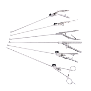 Reusable <b>Laparoscopic</b> Practice Needle Holder Curved Manual Steel Surgical Simulation Training <b>Instrument</b> - Product Image 1