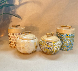 Caja de Bambú con Incrustaciones de Madreperla, Caja de Bambú Natural para Dulces de Tet, Joyería, Hotel, Spa, Decoración del Hogar, Vietnam por 99 Gold Data - Product Image 4