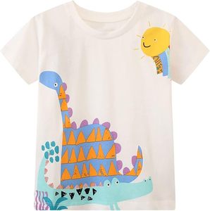 Camiseta para Niños al por Mayor, Logotipo Personalizado, Lisa, Manga Corta, Camiseta de Alta Calidad de Algodón Orgánico, Tops de Verano para Niños - Product Image 5