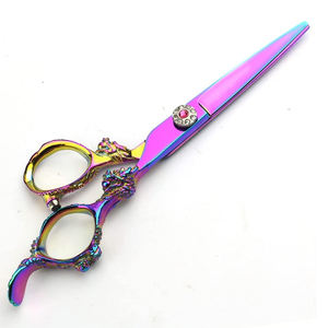Ciseaux de coiffure 6'' en acier inoxydable JP, ensemble de ciseaux de barbier professionnels pour la coupe de cheveux, avec sac inclus - Product Image 3