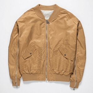 Men's Retro Reversible Leather Bomber <b>Jacket</b> Winter Stand Collar Windproof <b>Fleece</b> <b>Lined</b> Zipper Casual <b>Jacket</b> - Product Image 6