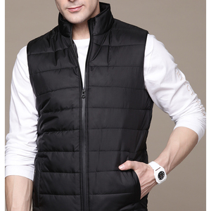 Men's 2026 Custom Logo Polyester Wadding Unisex Nylon <b>Down</b> Sleeveless Puffer Padded Vest Bodywarmer Winter Solid Outdoor OEM - Product Image 3