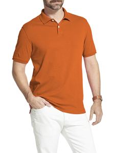 Camisetas Polo para Hombre, 100% Algodón, Tinte Liso, Manga Corta, Diseño Sólido, Tejido de Punto Informal, Serigrafía - Product Image 4