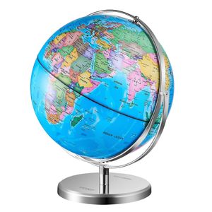 Mappamondo illuminato LED per la luce notturna della costellazione 9 \ "HD stampato mappa stabile in metallo pesante per l'aula per bambini - Product Image 1