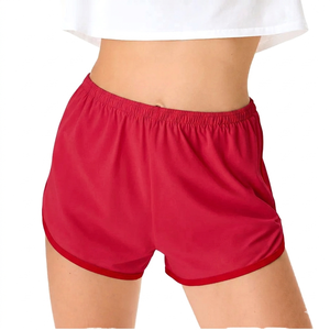 Shorts décontractés pour femmes, personnalisés, de haute qualité, respirants, coupe-vent, brodés, 100 % coton biologique, vente en gros - Product Image 1