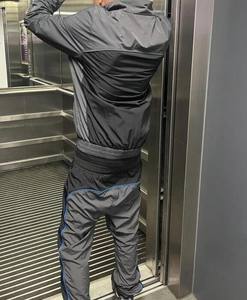 Ensemble de survêtement pour homme avec logo personnalisé, veste coupe-vent en nylon à fermeture éclair et pantalon, 2 pièces - Product Image 6