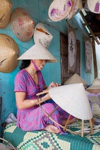 Vietnam Handmade Embroidered Non La Conical <b>Hat</b> for <b>Party</b> and <b>Festive</b> Decorations and Gifts - Product Image 6