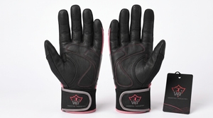 Baseball batting <b>gloves</b> with breathable fabric secure grip flexible fit padded palm durable stitching for training practice - Product Image 3