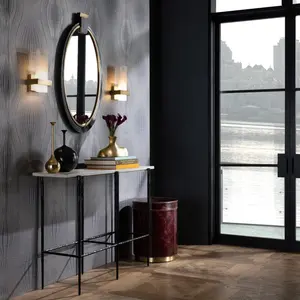 Florero de Metal Estilo Costero Hecho a Mano para Bodas y Decoración de Interiores, Moderno, de Lujo, Resistente al Óxido y Ecológico - Product Image 5