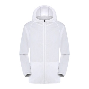 Cortavientos de lona impermeable para hombre y mujer, chaqueta de lluvia para acampar con capucha de piel de secado rápido para protección solar para pesca y caza - Product Image 3