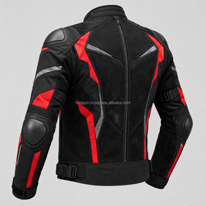 Veste en maille légère pour moto avec design ventilé, doublure confortable et poches fonctionnelles pour les motards - Product Image 3