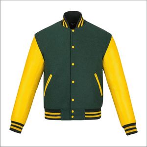 Blousons universitaires respirants pour hommes grandes tailles, personnalisables avec logo, style Letterman uni, vente en gros, blousons vierges - Product Image 1
