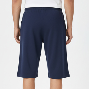 Latest Design Sun Fade Wash Men's Shorts Custom Embroidery Logo Eco-Friendly Breathable <b>Elastic</b> Waist Gym sweat shorts - Product Image 3