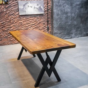 Juego de Comedor de Madera Maciza para 6 Personas con Sillas, Muebles de Madera Rectangulares Modernos, Acabado Natural Contemporáneo, Hecho a Mano, Resistente - Product Image 3