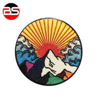 Offre Spéciale Nouveau Design Patch Brodé Adhésif Bordure Merrow Couleur Personnalisée Tissu Léger et Durable Prix Raisonnable Burhan