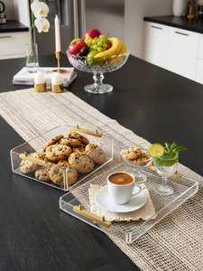 Bandeja Acrílica Grande para Restaurantes y Hoteles, Bandeja de Servicio Acrílica para Cocina, Decoración para el Hogar - Product Image 6