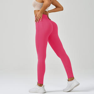 ซื้อกางเกงโยคะออกกำลังกายผู้หญิงแบบไร้ตะเข็บ แห้งเร็ว ระบายอากาศได้ดี เอวยางยืด รุ่นใหม่ ปี 2026 - Product Image 3