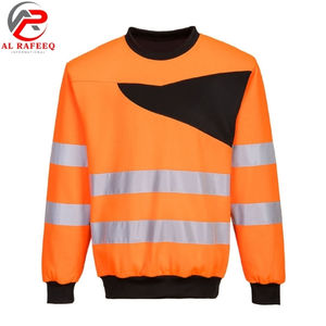 Sudadera de bajo precio para hombre al por mayor, cuello redondo, reflectante de alta visibilidad, sudadera de invierno de forro polar para hombre y mujer - Product Image 6