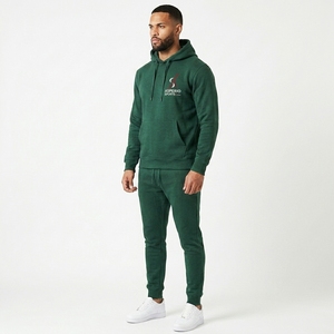 Conjuntos Deportivos Casuales con Capucha para Hombre, de Secado Rápido, Ecológicos, de Poliéster/Algodón, con Logotipo Personalizado, para Correr al Aire Libre - Product Image 4