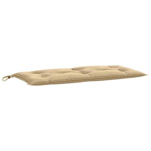 Cuscino per Panchina da Giardino in Poliestere 100% Beige Melange 40x20 Pollici - Product Image 2