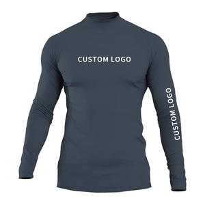 Camiseta de Compresión Personalizada de Alta Calidad para Hombre, Manga Larga, Secado Rápido, Cuello Alto, Diseño de Logotipo Personalizado, para Entrenamiento en el Gimnasio - Product Image 4