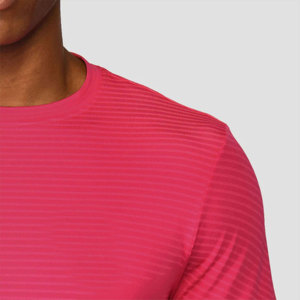 Camiseta Deportiva de Manga Corta para Hombre, Ajustada, Transpirable, de Algodón y Bambú, para Gimnasio, Entrenamiento Atlético, Cuello Redondo, 220g - Product Image 5