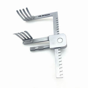 Retractor de hueso multifuncional Distractor manual con 4 puntas Instrumento quirúrgico ortopédico de alta calidad para costilla espinal - Product Image 1