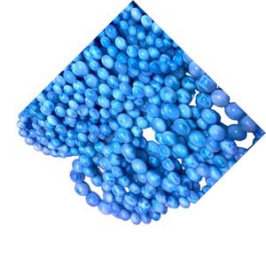 Cristal de cuarzo Natural Larimar tallado, piedra de cobre, colgante de pectolita, venta al por mayor - Product Image 1