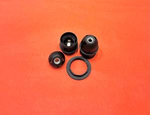 Portalámparas E27 Autolock de Plástico Negro con Rosca Completa de 2 Núcleos, Negro - Product Image 5
