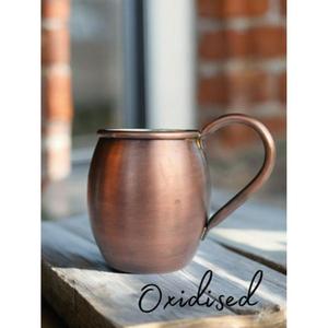 Oxidised Copper Moscow Mule <b>Mug</b> Vintage Style Whisky Champagne Beer Drinking For Bar Party Use Copper <b>Fancy</b> <b>Mugs</b> For Gifting - Product Image 1