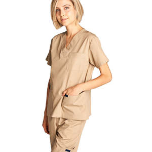 Conjuntos de Uniformes Médicos al por Mayor de Alta Calidad: Blusa y Pantalones Elásticos de Spandex para Enfermeras - Product Image 4