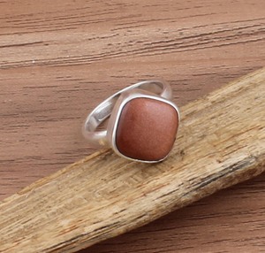 Bague en argent sterling 925 avec pierre de soleil orange naturelle sertie en bélière, bijoux en pierres précieuses scintillantes, vente en gros, coupe brillante, cadeau pour femme - Product Image 2