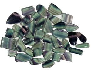 Cabochon de pierres précieuses en fluorite naturelle de qualité AAA Belles couleurs Conception unique pour un pendentif en cristal à haute guérison Charme de bijoux - Product Image 1