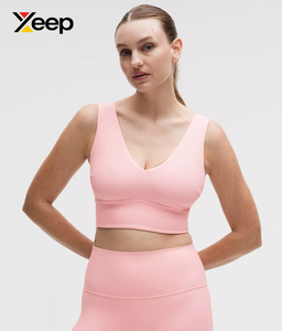 เสื้อชั้นในกีฬาโยคะคุณภาพสูงสำหรับผู้หญิง XEEP รุ่น XC-SB-159 แบบเรียบง่าย ระบายอากาศได้ดี สายปรับได้ แผ่นรองถอดออกได้ รองรับได้ดี - Product Image 1