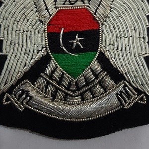 Parche Bordado Personalizado con Diseño de Bandera y Alas con Cuentas, Insignia Cosida para Prendas - Product Image 3
