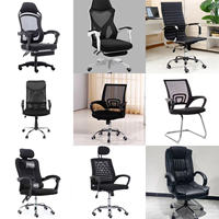 Chaise de bureau ergonomique Chaise de personnel confortable avec design en maille élégant Chaise de gestionnaire de maison simple Utilisation exécutive Matériau en acier