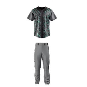 Nouveaux uniformes de softball et de baseball personnalisés en polyester, fabriqués sur mesure avec un style uni et une coupe régulière, uniformes de softball - Product Image 3