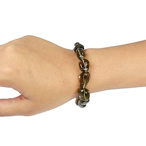 super <b>bracelet</b> smoky quartz tumbled Crystal <b>bracelet</b> Natural Gemstone Jewelry Men and Women Gift Energy Meditation Bangle - Product Image 6