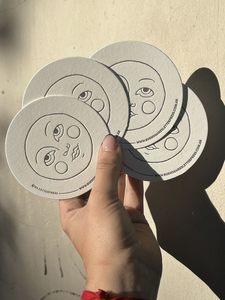 Promotional Paper <b>Drink</b> <b>Coasters</b> Round Shapes Custom Logo Printed <b>Coasters</b> for Bars Cafes Events & Brand Marketing Use - Product Image 1