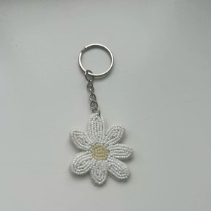 Dazzling Seed Bead Embroidery Fruit Design <b>Bag</b> Pendant Modern Aesthetic Hand Beaded Floral Keychain Gift Item - Product Image 3