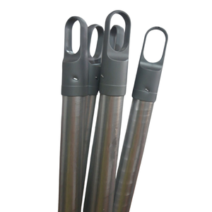 Mango de escoba de madera de eucalipto italiano mexicano, palo de fregona recubierto de PVC plateado con hilo griego, herramienta de limpieza de poste de madera - Product Image 2