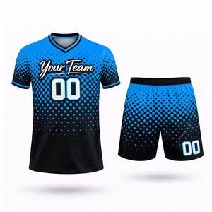 Conjunto de Camiseta y Pantalones Cortos de Fútbol Personalizados para Hombre y Mujer con Nombre, Número y Logotipo del Equipo, 100% Antibacteriano, para Invierno - Product Image 6