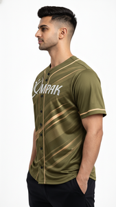 Maillot de baseball athlétique avec texture de sublimation lisse, idéal pour l'entraînement et la mode décontractée - Product Image 5